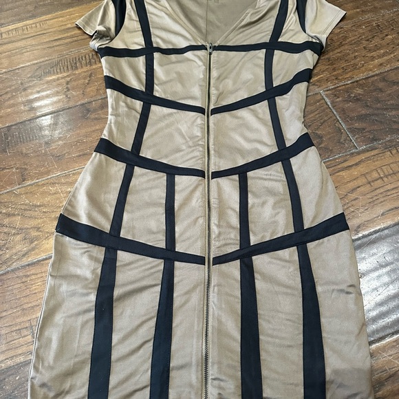 Nikibiki Black and Tan Mini Dress - Picture 1 of 4